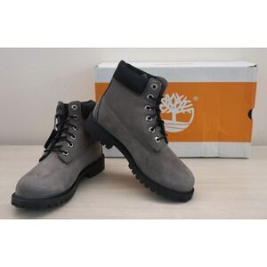 Timberland 0A64B9-033 Men's Sz 5.5M Med. Gray Nubuck Premium 6" Waterproof Boots